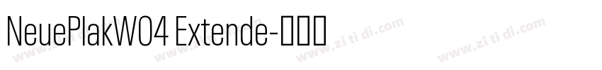 NeuePlakW04 Extende字体转换
